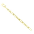 thumbnail image 4 of JewelStop 14K Yellow Gold Polished Finish 8.5mm Paperclip Chain Bracelet with Snap Clasp - 7.75", 4 of 5