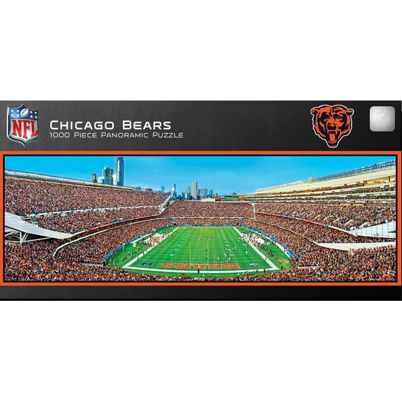 MasterPieces 1000 Piece Sports Panoramic Jigsaw Puzzle - NFL Chicago Bears Endzone View