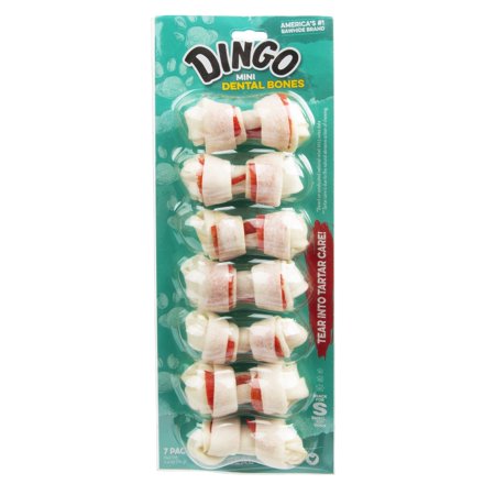 UPC: 0615650260034 | Dingo Brand Dental Bone Minis with Real Chicken  7 count