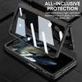 thumbnail image 6 of SaniMore for One Plus Open Case (7.82" 2023), Full Protection with Screen Protector, Adjustable Bracket Hinge Protection Foldable Kickstand Magnetic Shell, Slim Rugged for One Plus Open, Darkgreen, 6 of 13