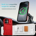 thumbnail image 3 of Case for iPhone 16 Plus 6.7" with Invisible Fold Holder Stand, Magnetic Wireless Charging,Sliding camera casing,Shockproof Dropproof Tough Rugged Protective Case Cover,Red,For iPhone 16 Plus, 3 of 10