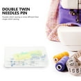 thumbnail image 3 of Homoyoyo Twin Sewing Machine Needles Set with Metal and Storage Box for Home Sewing and Craft Projects, 3 of 6