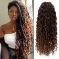 thumbnail image 1 of Hair de ganchillo LIYATE Goddess Locs, 18 pulgadas, 6 paquetes para mujeres negras, 1 of 7