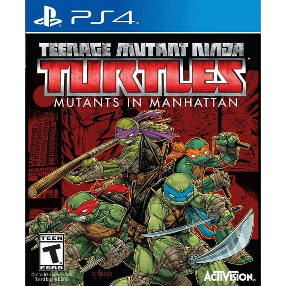 Restored Teenage Mutant Ninja Turtles: Mutants in Manhattan (PlayStation 4, 2016) Fighting Game (Refurbished)