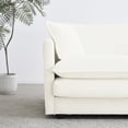 thumbnail image 2 of White Chenille Sofa Set with Multiple Pillows, Breathable Material / Comfortable Seating, Ideal for Living Room Use, 2 of 6