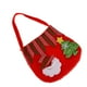 thumbnail image 1 of Bolsas de regalo navideñas de tela con bolsillos para dulces, bolsa de mano Santa, 1 of 9
