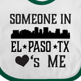 thumbnail image 4 of Inktastic El Paso Texas Someone Loves Me Skyline Boys or Girls Baby Bib, 4 of 4