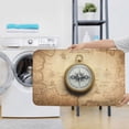 thumbnail image 7 of Bathroom Rugs Sets 3 Piece - Magnetic Old Compass On World Map Absorbent Non Slip Bath Mats, U-Shape Toilet Lid Cover, Contour Mat, Soft Washable Shower Mats Bath Rug Mat for Bathroom Tub Toilet, 7 of 7