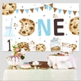 thumbnail image 2 of Cookie Themed 1st Birthday Party Decorations for Boys Girls, Milk and Cookie First Birthday Backdrop for Kids One Year Old Birthday Party Supplies Photography Background, 2 of 6