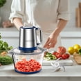 thumbnail image 6 of Electric Food Chopper, 8 Cup/2L Meat Grinder Food Processor Stainless Steel Meat for Vegetable Meat Fruit,with 1 Bowl, 6 of 6