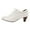 White, variant on Vintage Heels For Women Stacked Heel Witch Shoes Lace Up Work Shoe