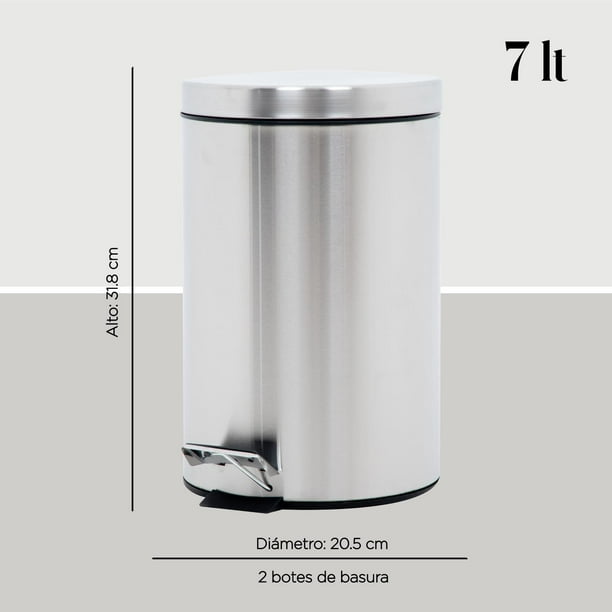 Cubo De Basura Sulo Retro - 35 Litros (Plástico Resistente