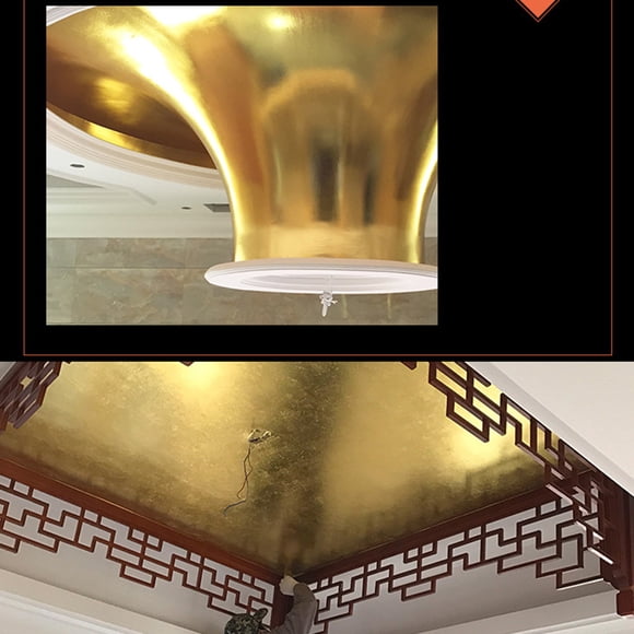 unbranded 100Ud Papel Para Dorado Imitación Oro Con Textura Para Manualidades