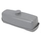 thumbnail image 3 of Caja de plástico para mantequilla, caja compacta de almacenamiento de queso de gran capacidad con tapa, cuchillo para refrigeradores de cocina domésticos, color gris, 3 of 5