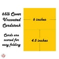 thumbnail image 5 of Bright Color Folding Greeting Cards | 4.5” x 6” Inches When Folded in Half | 50 Sheets Per Pack | Gold, 5 of 5