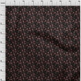 thumbnail image 4 of oneOone Cotton Flex Black Fabric Leaves & Clover Quilting Supplies Print Sewing Fabric By The Yard 40 Inch Wide-73, 4 of 6