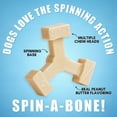 thumbnail image 4 of Bullibone Spinning Peanut Butter Dog Chew Durable, Interactive Dog Toys For Aggressive Chewers, Spinning, Dog Toys For Boredom And Fun, A Long Lasting Dog Chew, 4 of 7