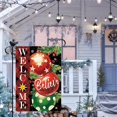 thumbnail image 3 of Three Red Jingling Bell Merry Christmas Garden Flag Burlap Small Vertical 12.5x18 Christmas Tree House Flag for Winter Christmas Farmhouse Outdoor Flag Decor, 3 of 6