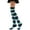 Dark green rib, variant on Women's Over Knee High Socks,Fashion Colorful Striped Stockings Cosplay Thigh High Socks Long Boot Stockings Gifts