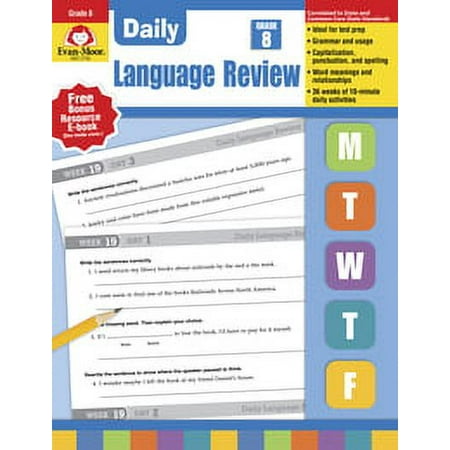 Evan-Moor Daily Language Review Book, Grade 8