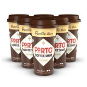 FORTO Coffee Shots - 200mg Caffeine, Vanilla Latte, Ready-to-Drink on the go, Cold Brew Coffee Shot - Fast Coffee Energy Boost, 6 Pack