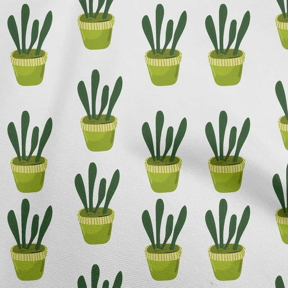 oneOone Cotton Poplin Light Green2 Fabric Cactus Sewing Fabric By The Yard Printed Diy Clothing Sewing Supplies 56 Inch Wide
