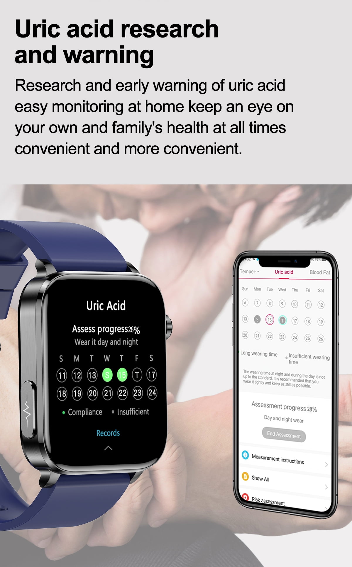 TK15 smart watch healthy sports waterproof smart call