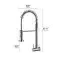 thumbnail image 2 of Wall mounted kitchen faucet with pull down sprayer, 2 of 5