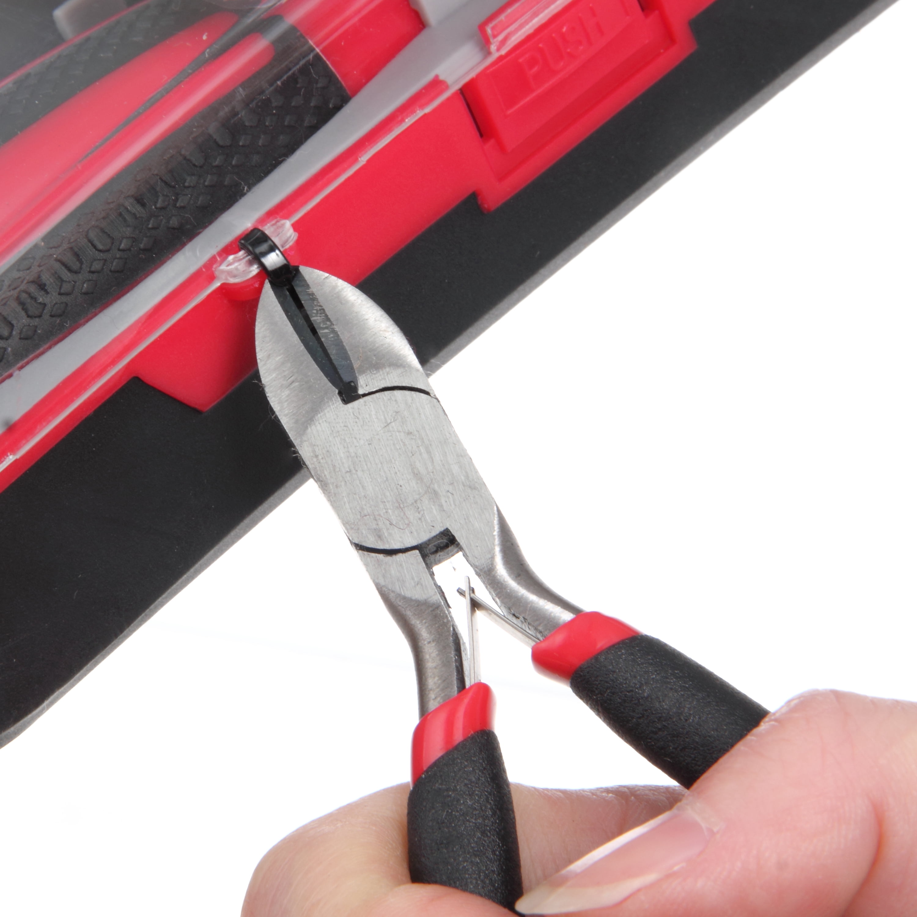 Hyper Tough UH10005J Long Nose and Diagonal Cut 2-Piece Mini Pliers Set