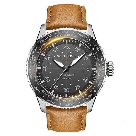 Watch,180 Solar 50m Waterproof Functional Watch Men North Watch Pilot Watch To 180 Watch Solar Powered Waterproof Vision