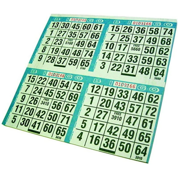 Fiches de Jeux Primo Bingo 8"X8" 125/Pkg-500 Jeux