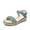 DENIM BLUE, variant on Girls Sandals Espadrille Flatform Platform Wedge Open Toe Summer Shoes