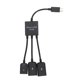 thumbnail image 1 of Adaptador Concentrador OTG Micro USB2.0 A Tres en Uno*4, 1 of 3