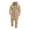Khaki, variant on Blekii Men's Romper Jumpsuit, Hooded Sweatshirt Style One-Piece, Solid Color Casual Overalls, Unique Fashion Statement Piece, Comfortable Yet Stylish Outfit, Trendy Loungewear for Men, Blue L