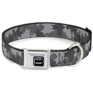 Buckle-Down Seatbelt Buckle Dog Collar – Mossy Oak Break-Up Infinity, 1 Inch Wide, Medium