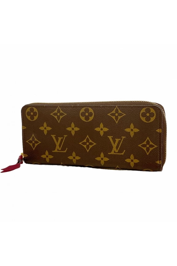 Pre-Owned Louis Vuitton Monogram Portefeuille Clemence Long Wallet M60742 Fuchsia (Women's)