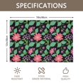 thumbnail image 3 of Placemat, Pioneer Flower Floral Print Pattern Place Mats Table Mat Set Of 2, PVC Washable Placemats for Party Kitchen Dining Decoration, 18x12 Inch, Fade Resistant, 3 of 6