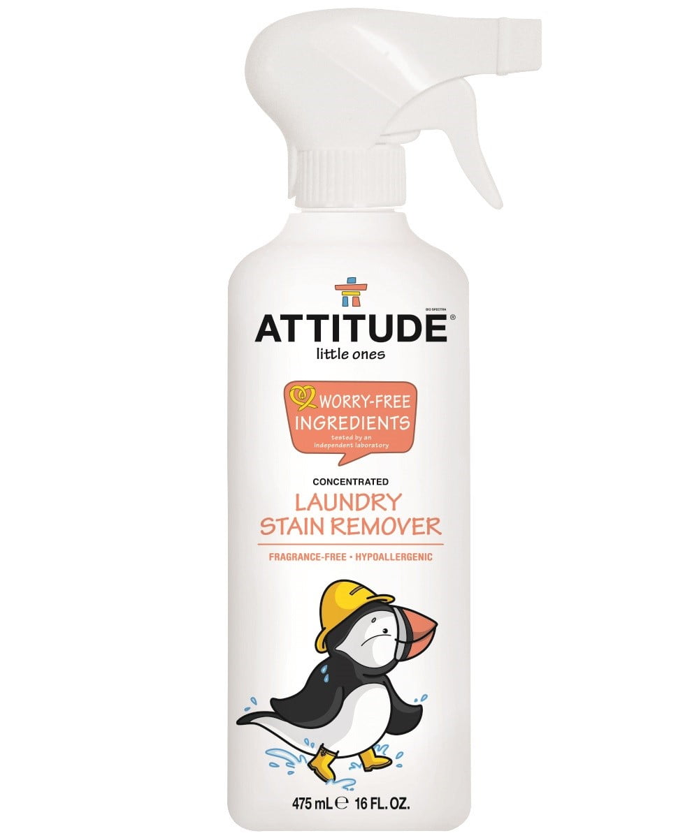Attitude Little Ones Laundry Stain Remover, Fragrance Free, 16 Oz