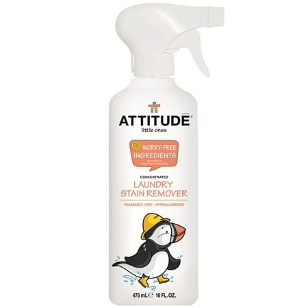 Attitude Little Ones Laundry Stain Remover, Fragrance Free, 16