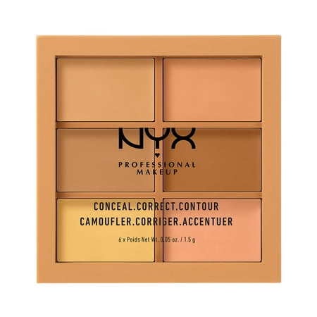 NYX Professional Makeup Conceal, Correct, Contour Palette, (Best Contour Concealer Palette)