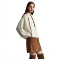 thumbnail image 6 of PAOLA RIBONI Lightweight Open-Front Cardigan in Soft Gray for Women, Relaxed Fit Sweater Crafted with RWS Wool & Recycled Polyester for Cozy Styling, 6 of 8