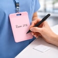thumbnail image 4 of Erasable Badge Sticky Notes for Nurse, Reusable Silicone Vertical Horizontal Badge Buddy, Ballpoint Pen Write&Alcohol Wipeable Notepad, Lightweight ID Card Badge Reel Notepad for Nurses Doctor, 4 of 5