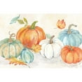 thumbnail image 3 of Coulter, Cynthia 14x11 Black Modern Framed Museum Art Print Titled - Pumpkin Patch Landscape, 3 of 5