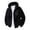 #Black, variant on DPTALR Men's Solid Color Thick Warm Long Sleeve Hooded Zipper Cardigan Jacket,Khaki,, M