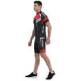 thumbnail image 3 of Maillot de ciclismo de manga corta para hombre, conjunto corto con peto acolchado, transpirable Labymos Jersey de ciclismo, 3 of 7