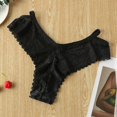 thumbnail image 2 of Gibobby Tangas de mujer Ropa interior de mujer Bragas de encaje sexy Estiramiento Hipster Calzoncillos Ropa interior Señora Ropa interior(Negro,XL), 2 of 3