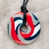Teething Bling NFL6 Red Blue and Silver