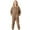 Khaki, variant on lnmuld Kids One-piece Solid Color Lined Romper Jumpsuit for Toddler Boys Girls with Non- Grip Soles Indoor Outdoor Wear and Effortless Dressing Comfort Size:7-8 Years