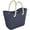 Navy Blue, variant on SUN NINJA Rubber Tote Bag - Plastic Beach Bag XL - Extra Large Rubber Bags and Totes - Waterproof and Sandproof EVA Tote Bag for Boat or Swim - Washable - Yellow