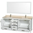 thumbnail image 7 of Wyndham WCS141480DGYIVUNSM70 80" Vanity in Gray + Ivory Marble and Square Sink, 7 of 7